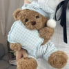 Wholesale of internet-famous best-selling pillows, pajamas, teddy bear plush toys, dolls, pajamas, soothing teddy bear dolls, and bed dolls details Picture